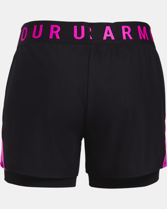 Women's UA Play Up 2-in-1 Shorts, Black, pdpMainDesktop image number 5